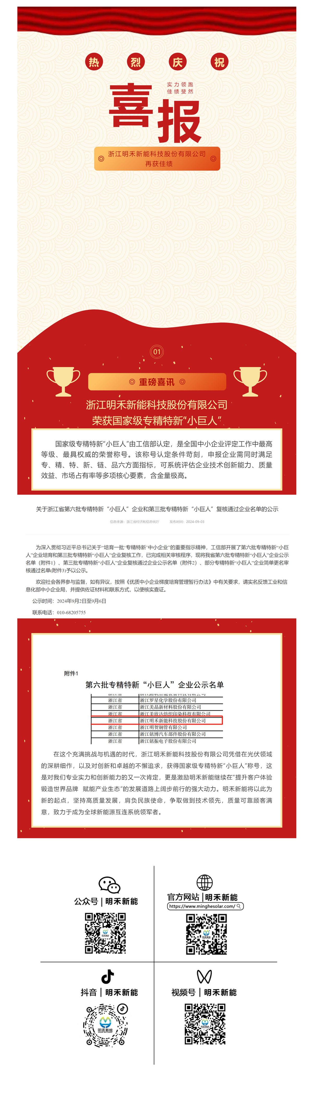 【企業(yè)風(fēng)采】喜報(bào)！明禾新能榮獲國(guó)家級(jí)專精特新“小巨人” ！_副本.jpg